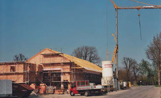 Bau des neuen Betriebsgebäudes in Simbach am Inn / Mühlberger Bau GmbH in Prienbach am Inn und Simbach am Inn- Meisterbetrieb